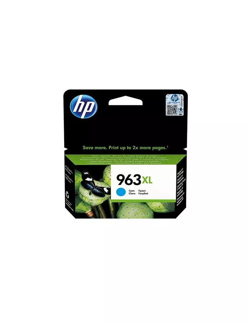 Cartuccia Originale HP 3JA27AE 963XL (Ciano 1600 pagine) Cartuccia Originale HP 3JA27AE 963XL (Ciano 1600 pagine)