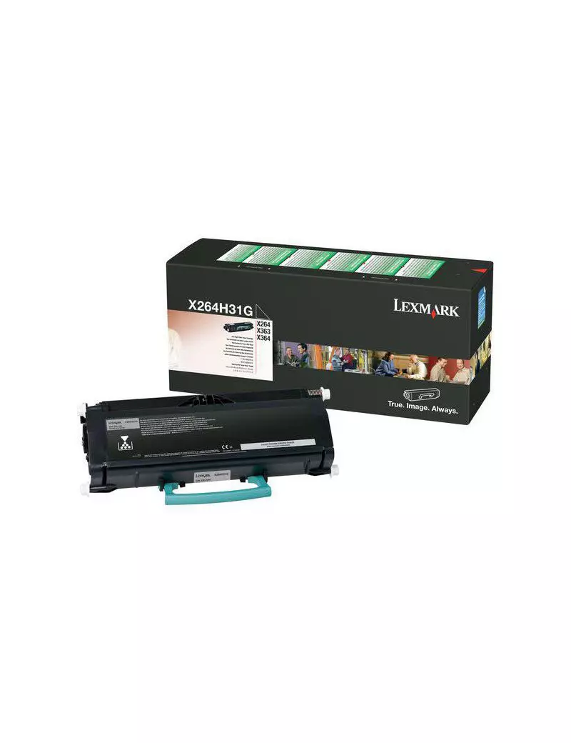 Toner Originale Lexmark X264H31G (Nero 9000 pagine) Toner Originale Lexmark X264H31G (Nero 9000 pagine)
