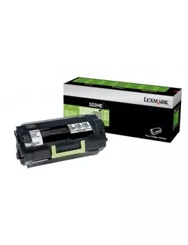 Toner Originale Lexmark 52D2H0E 522H (Nero 25000 pagine)