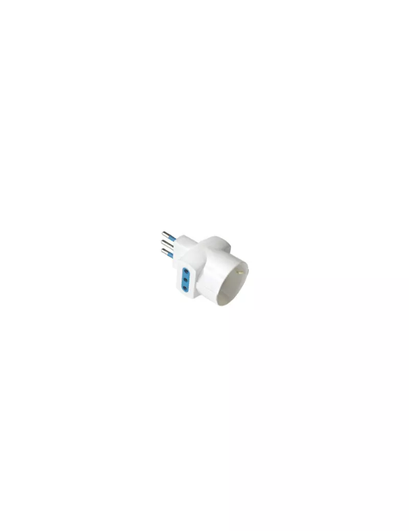 Adattatore di Rete MKC - Spina 10A - 2 Prese 10A, 16A Schuko - 492518036 (Bianco) Adattatore di Rete MKC - Spina 10A - 2 Prese 10A, 16A Schuko - 492518036 (Bianco)
