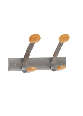 Appendiabiti da Parete Duo e Trio Alba - 28x15x27 cm - 4 Posti (Grigio)