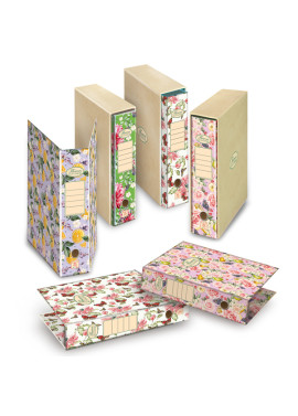 Registratore Nature Flowers Pigna - Protocollo - Dorso 8 - 28,5x35 cm - 0223325D8 (Fantasia)