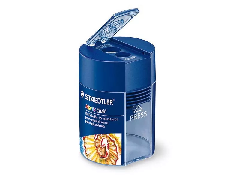 Temperamatite Noris Club Staedtler - 2 Fori - 512002 (Blu e Argento) Temperamatite Noris Club Staedtler - 2 Fori - 512002 (Blu e Argento)