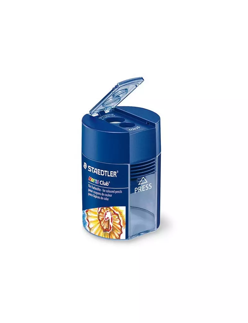Temperamatite Noris Club Staedtler - 2 Fori - 512002 (Blu e Argento) Temperamatite Noris Club Staedtler - 2 Fori - 512002 (Blu e Argento)