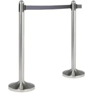 Colonnina Separa Code Securit - RS-RT-RVS-GY-SET (Acciaio con Nastro Grigio)