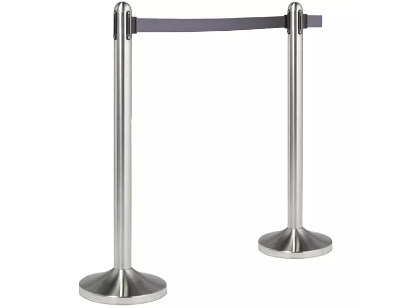 Colonnina Separa Code Securit - RS-RT-RVS-GY-SET (Acciaio con Nastro Grigio)