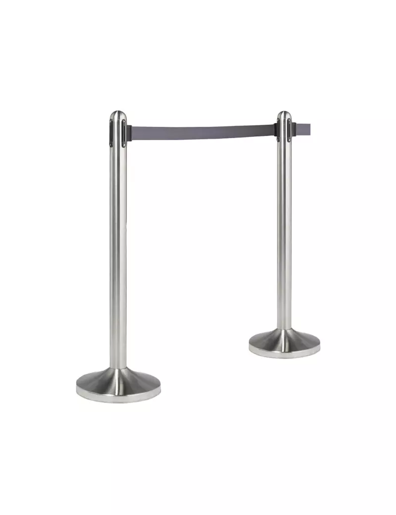 Colonnina Separa Code Securit - RS-RT-RVS-GY-SET (Acciaio con Nastro Grigio) Colonnina Separa Code Securit - RS-RT-RVS-GY-SET (Acciaio con Nastro Grigio)