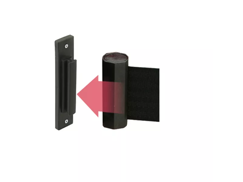 Attacco a Parete per Colonnina Separa Code Stilcasa - F470602 (Nero) Attacco a Parete per Colonnina Separa Code Stilcasa - F470602 (Nero)
