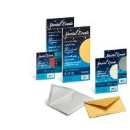 Carta e Buste Metallizzate Special Events Favini - 11x22 cm - 120 g - A57U154 (Argento Conf. 10)