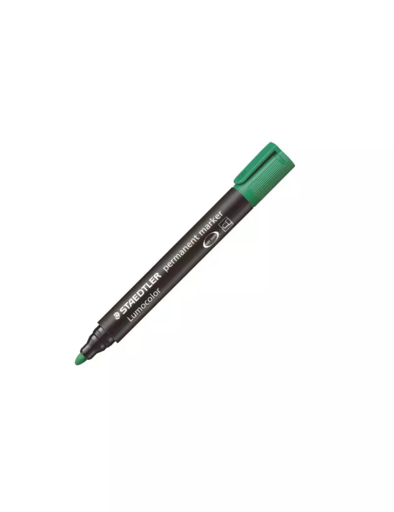 Marcatore Lumocolor Permanent 352 Staedtler - Punta Tonda - 2 mm - 352-5 (Verde Conf. 10)