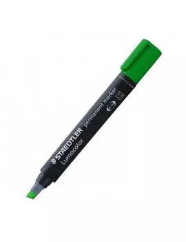 Marcatore Lumocolor Permanent 350 Staedtler - Punta Scalpello - 2-5 mm - 350-5 (Verde Conf. 10)