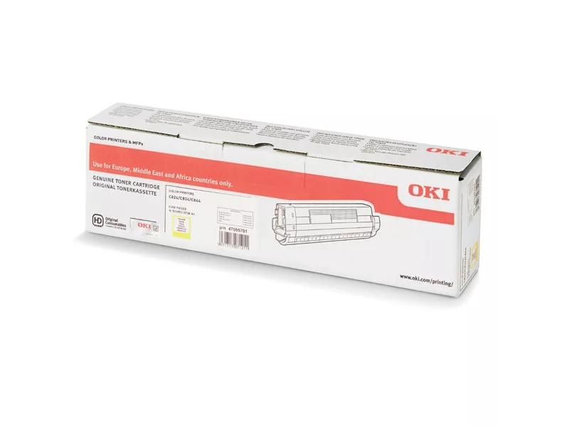 Toner Originale Oki 47095701 (Giallo 5000 pagine)