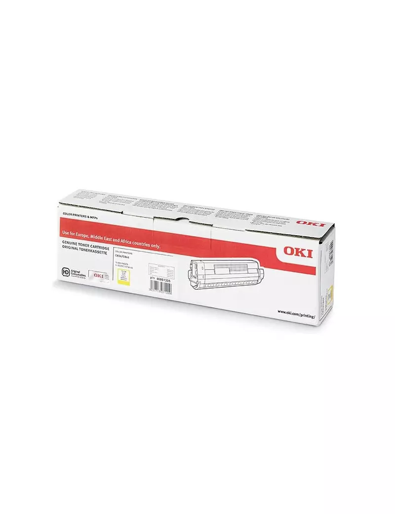 Toner Originale Oki 46861305 (Giallo 10000 pagine)