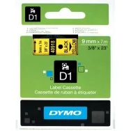 Nastro Originale Dymo S0720730 - 40918 - 9 mm x 7 m (Nero su Giallo)