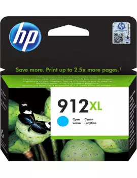 Cartuccia Originale HP 3YL81AE 912XL (Ciano 825 pagine)