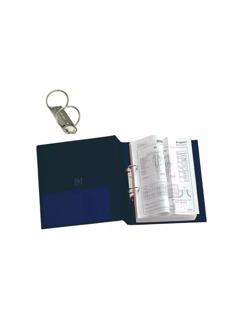 Raccoglitore Stelvio Sei Rota - A5 - 2 Anelli Tondi Ø25 mm - Dorso 3 cm - 35255207 (Blu) Raccoglitore Stelvio Sei Rota - A5 - 2 Anelli Tondi Ø25 mm - Dorso 3 cm - 35255207 (Blu)