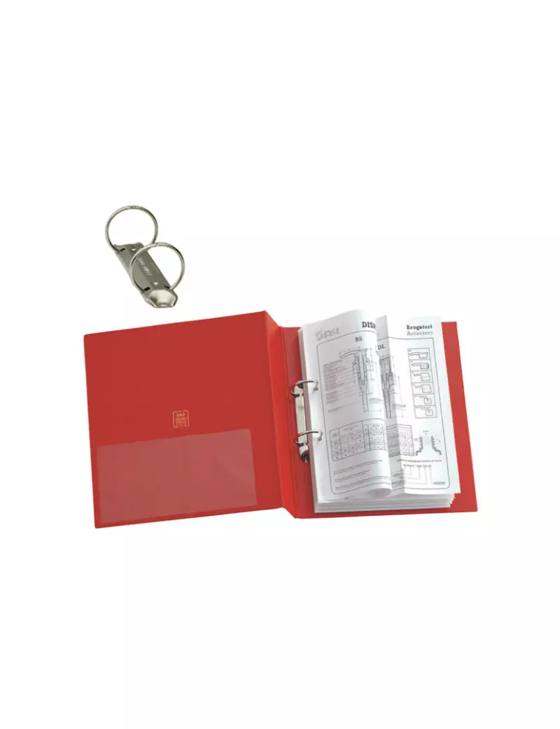 Raccoglitore Stelvio Sei Rota - A5 - 2 Anelli Tondi Ø25 mm - Dorso 3 cm - 35255212 (Rosso) Raccoglitore Stelvio Sei Rota - A5 - 2 Anelli Tondi Ø25 mm - Dorso 3 cm - 35255212 (Rosso)