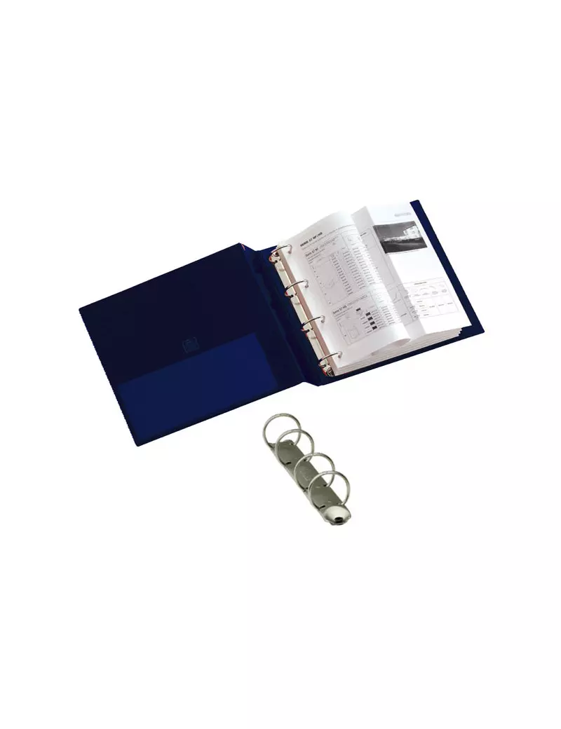 Raccoglitore Stelvio Sei Rota - A5 - 4 Anelli Tondi Ø25 mm - Dorso 4 cm - 36255407 (Blu) Raccoglitore Stelvio Sei Rota - A5 - 4 Anelli Tondi Ø25 mm - Dorso 4 cm - 36255407 (Blu)