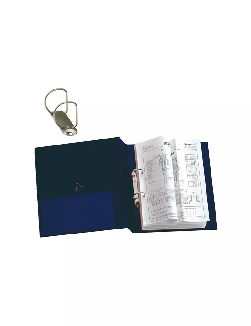 Raccoglitore Stelvio Sei Rota - A4 - 2 Anelli a D Ø50 mm - Dorso 7,5 cm - 35504207 (Blu) Raccoglitore Stelvio Sei Rota - A4 - 2 Anelli a D Ø50 mm - Dorso 7,5 cm - 35504207 (Blu)