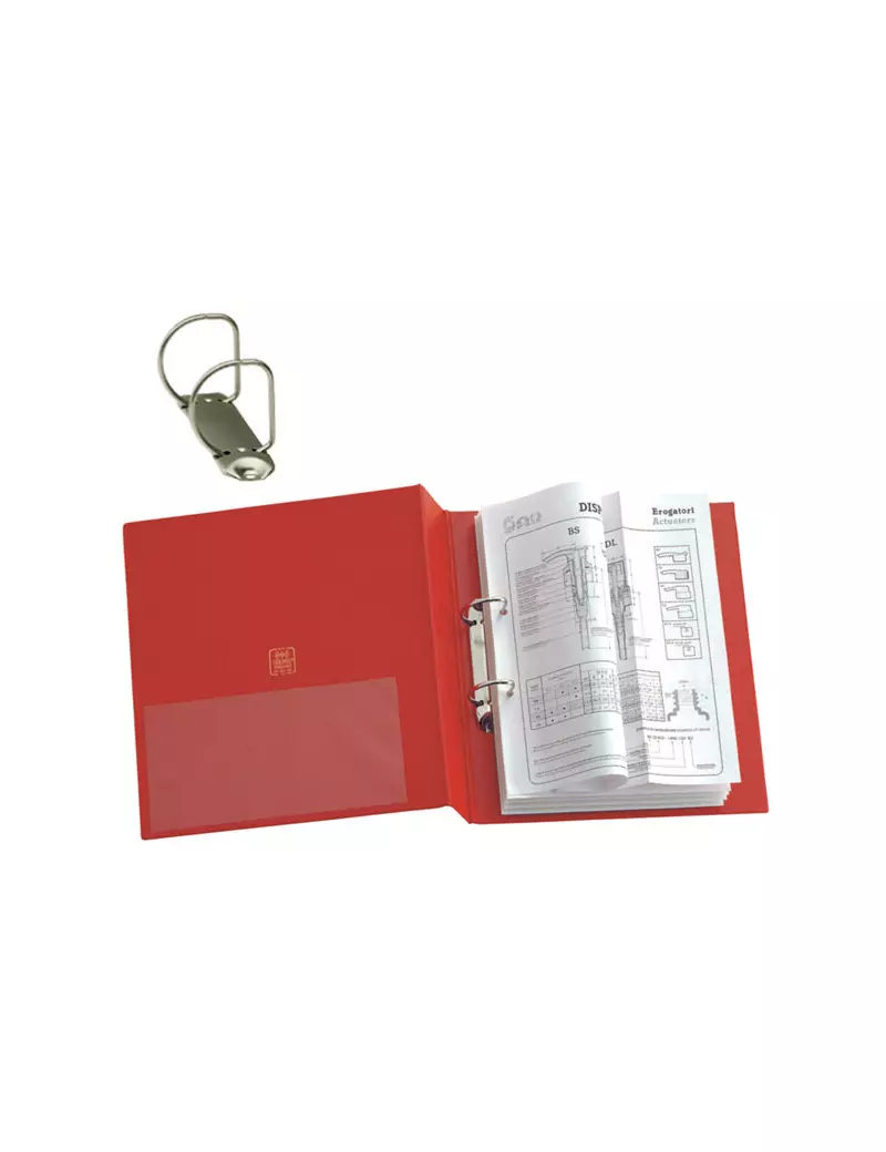 Raccoglitore Stelvio Sei Rota - A4 - 2 Anelli a D Ø50 mm - Dorso 7,5 cm - 35504212 (Rosso) Raccoglitore Stelvio Sei Rota - A4 - 2 Anelli a D Ø50 mm - Dorso 7,5 cm - 35504212 (Rosso)