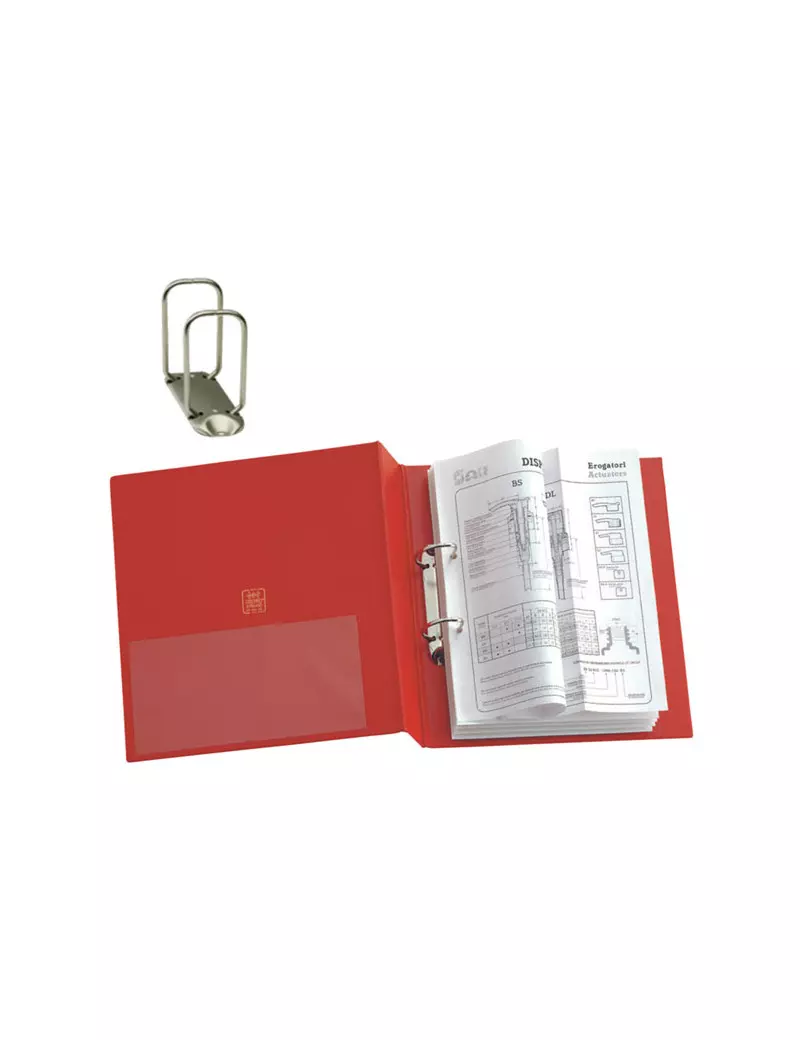 Raccoglitore Stelvio Sei Rota - A4 - 2 Anelli a Q Ø65 mm - Dorso 9 cm - 35654212 (Rosso) Raccoglitore Stelvio Sei Rota - A4 - 2 Anelli a Q Ø65 mm - Dorso 9 cm - 35654212 (Rosso)
