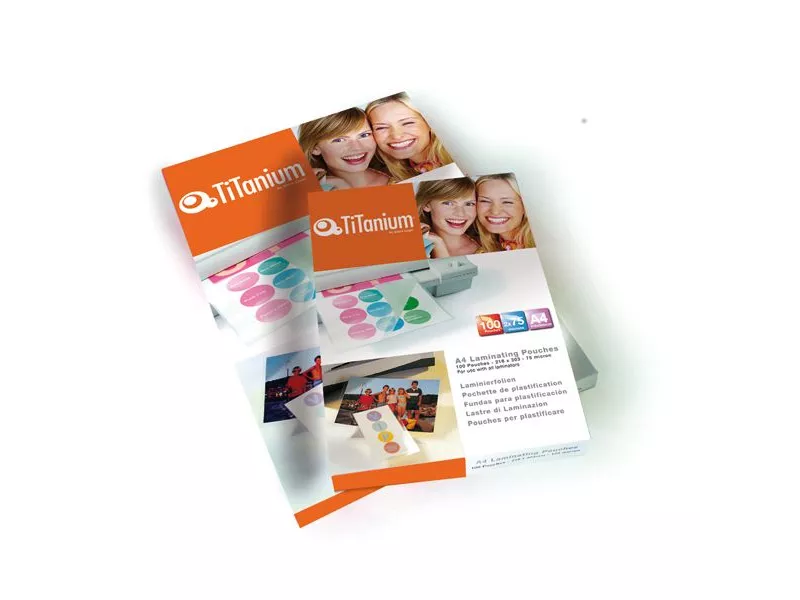Pouches per Plastificatrici Titanium - A5 - 80 micron - PP580-03T (Trasparente Conf. 100)
