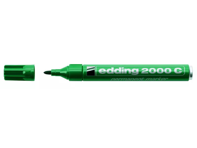 Marcatore Permanente 2000C Edding - Punta Tonda - 1,5-3 mm - E-2000C 004 (Verde Conf. 10)