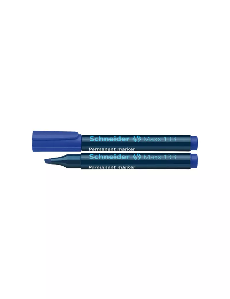 Marcatore Permanente Maxx 133 Schneider - Punta Scalpello - 1-4 mm - P113303 (Blu Conf. 10) Marcatore Permanente Maxx 133 Schneider - Punta Scalpello - 1-4 mm - P113303 (Blu Conf. 10)