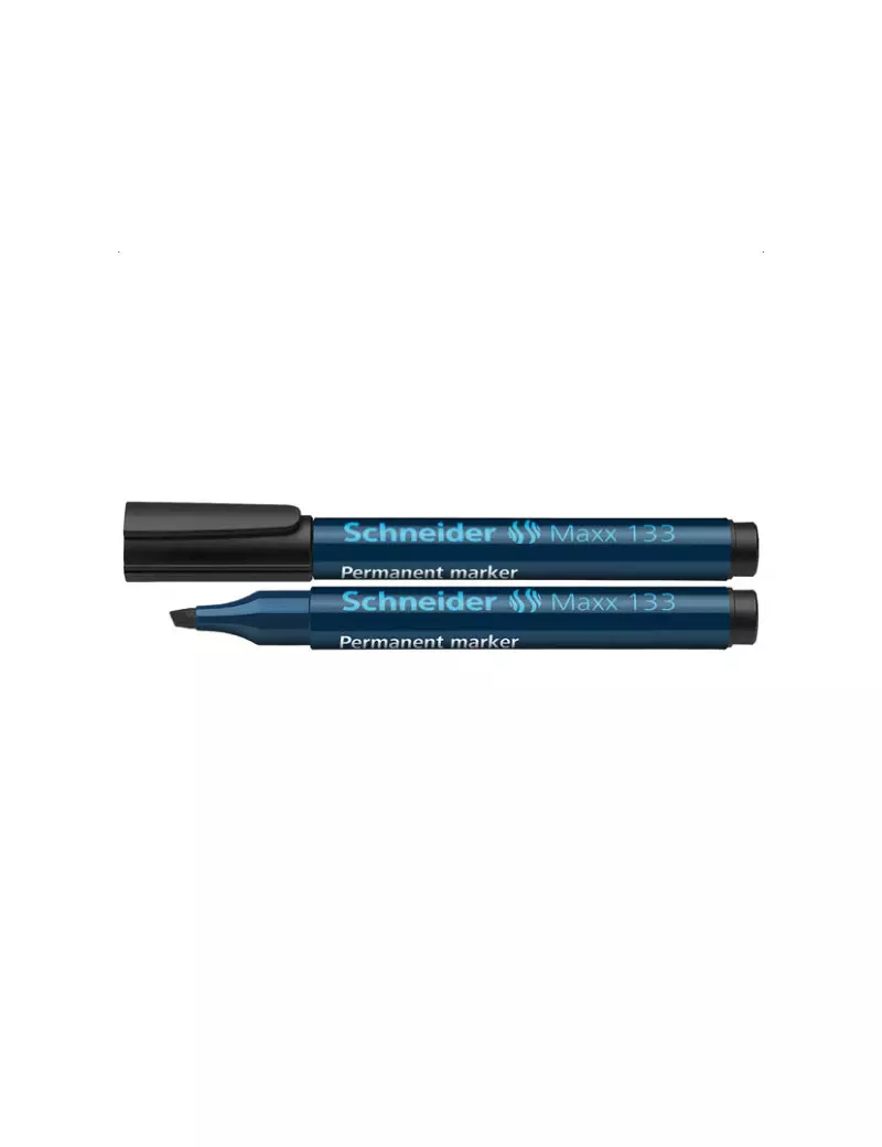 Marcatore Permanente Maxx 133 Schneider - Punta Scalpello - 1-4 mm - P113301 (Nero Conf. 10) Marcatore Permanente Maxx 133 Schneider - Punta Scalpello - 1-4 mm - P113301 (Nero Conf. 10)