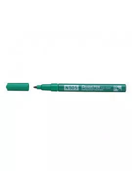 Marcatore Permanente N50S Slim Pentel - Punta Tonda - 1 mm - N50S-D (Verde)