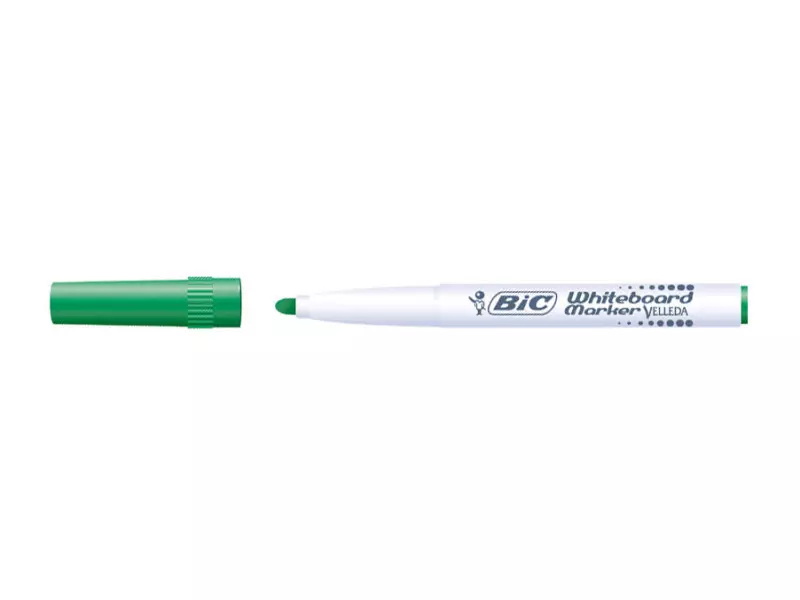 Marcatore Velleda 1741 Bic - Punta Tonda - 1,4 mm - 1199174102 (Verde Conf. 12)