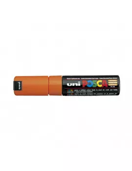 Marcatore a Tempera Uni Posca PC8K Uni-Ball - Punta Scalpello - 8 mm - M PC8K AR (Arancione)