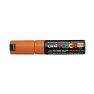 Marcatore a Tempera Uni Posca PC8K Uni-Ball - Punta Scalpello - 8 mm - M PC8K AR (Arancione)