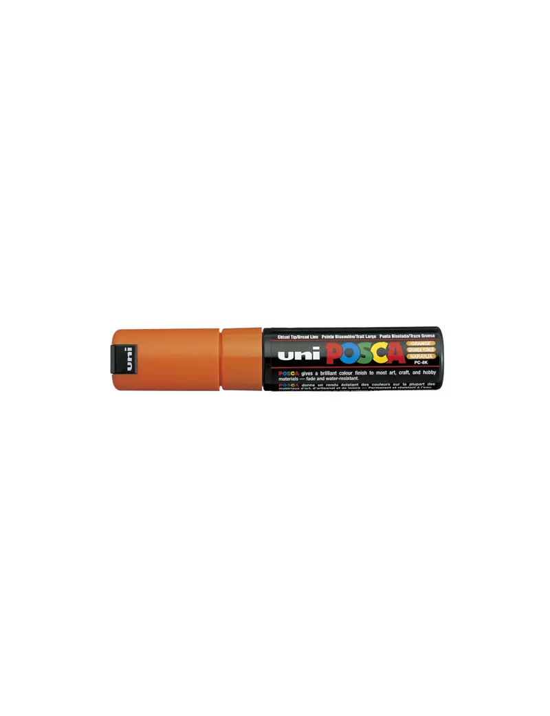 Marcatore a Tempera Uni Posca PC8K Uni-Ball - Punta Scalpello - 8 mm - M PC8K AR (Arancione) Marcatore a Tempera Uni Posca PC8K Uni-Ball - Punta Scalpello - 8 mm - M PC8K AR (Arancione)