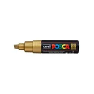 Marcatore a Tempera Uni Posca PC8K Uni-Ball - Punta Scalpello - 8 mm - M PC8K ORO (Oro)