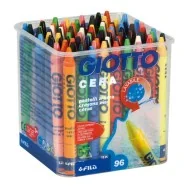 Pastelli a Cera Giotto Fila - Barattolo - 9 mm - 523600 (Assortiti Conf. 96)