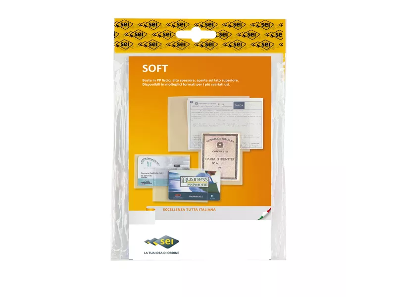 Busta a Sacco PP Soft Sei Rota - 8x12 cm - 650008 (Trasparente Conf. 10)