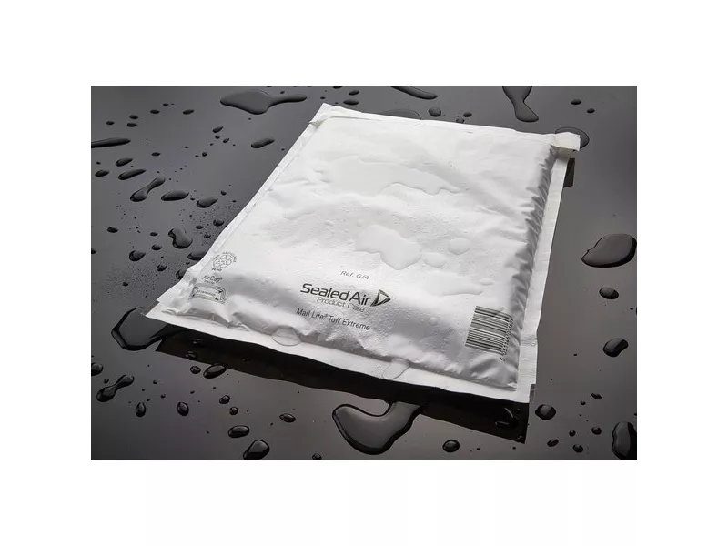 Busta Imbottita a Bolle d'Aria Mail Lite Tuff Extreme Sealed Air - 25,5x38 cm - 103027471 (Bianco Conf. 100) Busta Imbottita a Bolle d'Aria Mail Lite Tuff Extreme Sealed Air - 25,5x38 cm - 103027471 (Bianco Conf. 100)