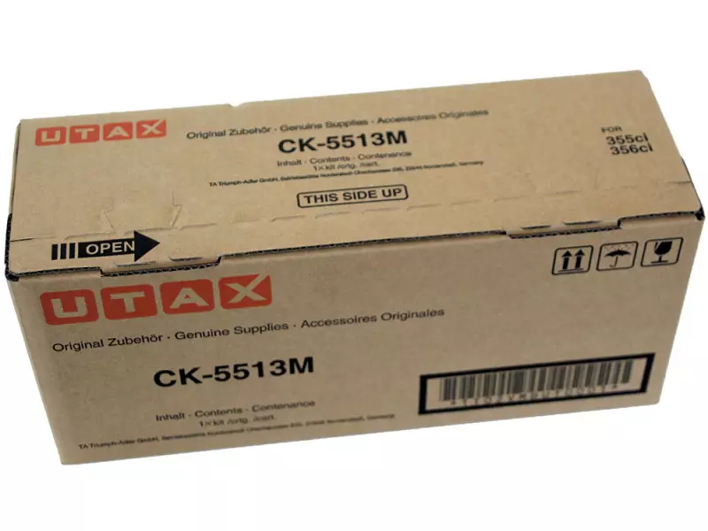 Toner Originale Utax CK-5513M 1T02VMBUT0 (Magenta 6000 pagine) Toner Originale Utax CK-5513M 1T02VMBUT0 (Magenta 6000 pagine)