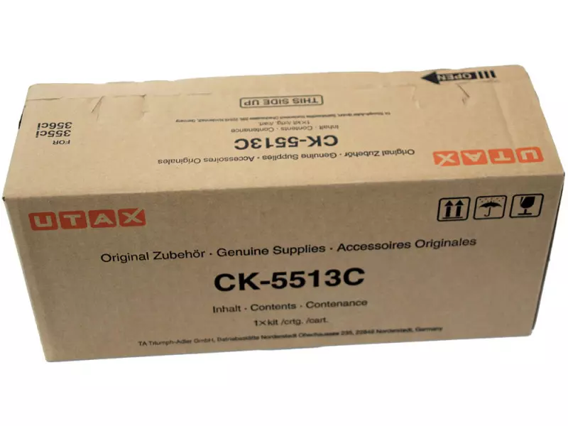Toner Originale Utax CK-5513C 1T02VMCUT0 (Ciano 6000 pagine) Toner Originale Utax CK-5513C 1T02VMCUT0 (Ciano 6000 pagine)