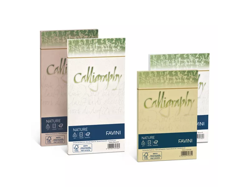 Buste Calligraphy Nature Favini - 11x22 cm - 120 g - A57C104 (Mandorla Conf. 25)