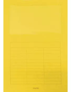 Cartellina in Cartoncino Signo Favini - con Finestra - 22x31 cm - 140 g - A51B124 (Giallo Sole Conf. 10)