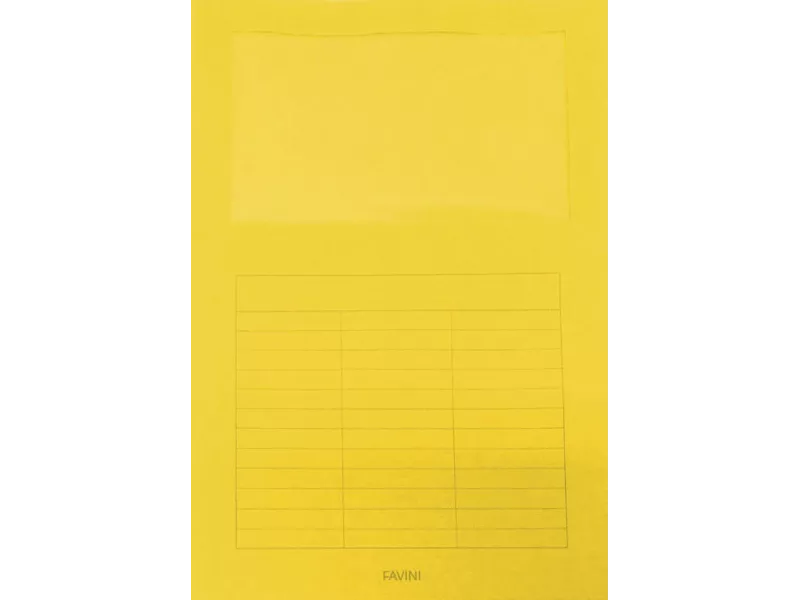 Cartellina in Cartoncino Signo Favini - con Finestra - 22x31 cm - 140 g - A51B124 (Giallo Sole Conf. 10)