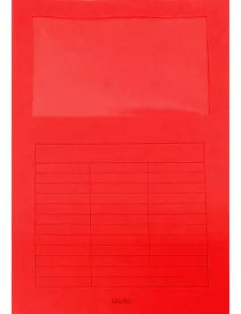 Cartellina in Cartoncino Signo Favini - con Finestra - 22x31 cm - 140 g - A51C124 (Rosso Scarlatto Conf. 10)