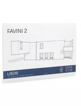 Album da Disegno Favini 2 - 24x33 cm - Liscio - A140514 (Bianco)