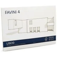 Album da Disegno Favini 4 - 24x33 cm - Liscio - 220 g - A166504 (Bianco)