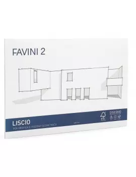 Album da Disegno Favini 2 - 33x48 cm - Liscio - 110 g - A170313 (Bianco)