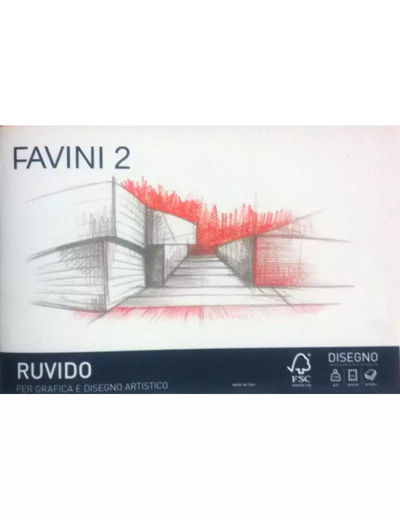 Album da Disegno Favini 2 - 33x48 cm - Ruvido - 110 g - A172313 (Bianco) Album da Disegno Favini 2 - 33x48 cm - Ruvido - 110 g - A172313 (Bianco)