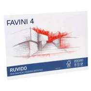 Album da Disegno Favini 4 - 33x48 cm - Ruvido - 220 g - A168503 (Bianco)