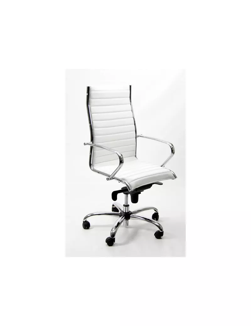Sedia Direzionale Pollux New Unisit - Pelle - PNP/PQ (Bianco) Sedia Direzionale Pollux New Unisit - Pelle - PNP/PQ (Bianco)